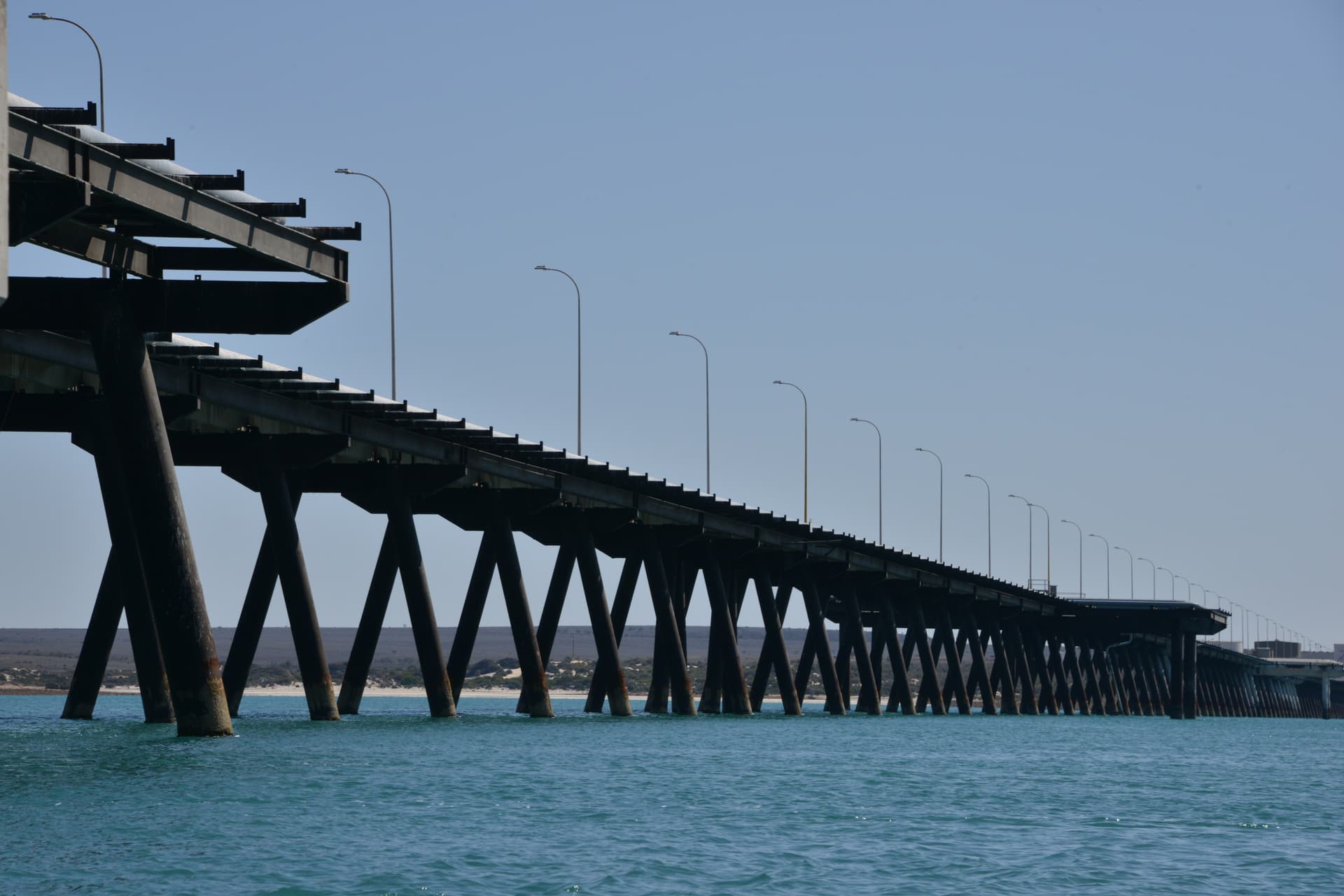 Marine jetty piled infrastructure
