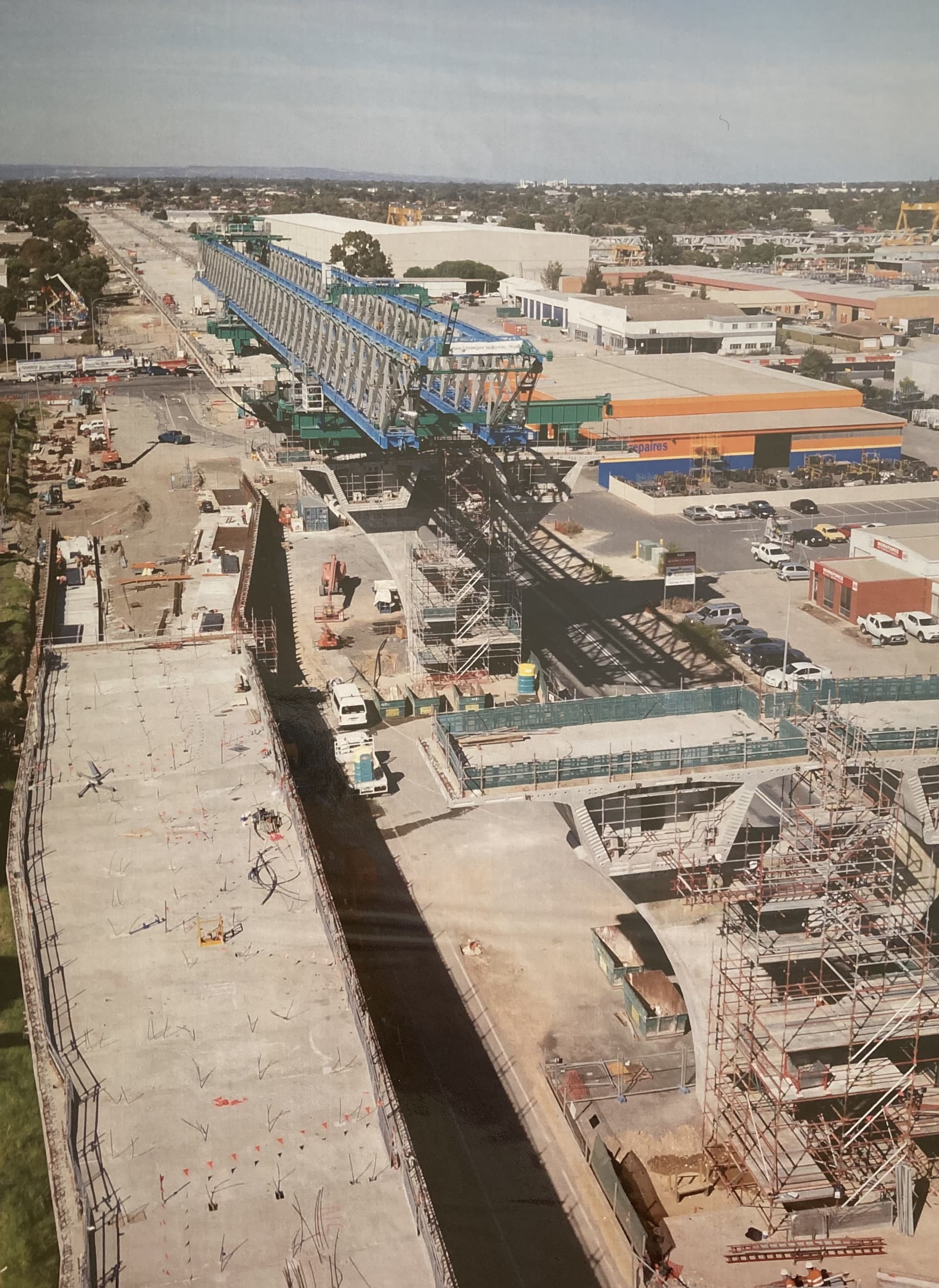 Precast segments installed on USW