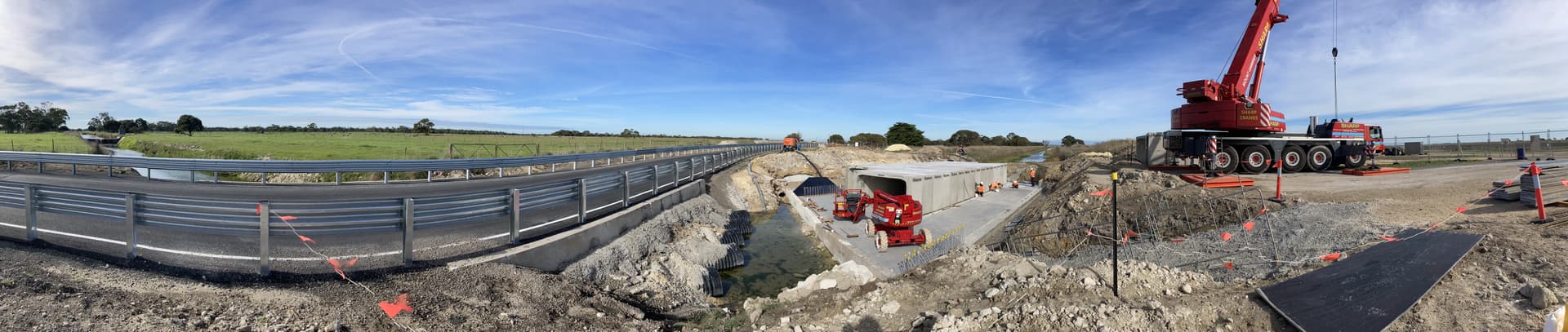 Expansion joint installation on regional bridge